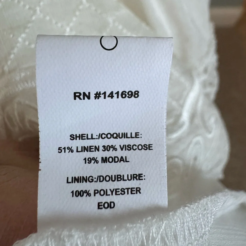 Ramy Brook Harlow Dress (new with tags) in white color size Small
